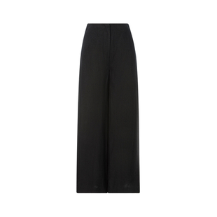 长裤 ST.AGNI 纯色气质亚麻高级感女士直筒阔腿裤 新款 春季