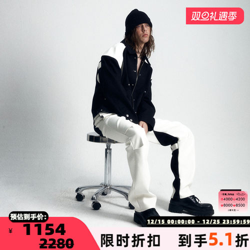 CEEC拼接假两件工装外套