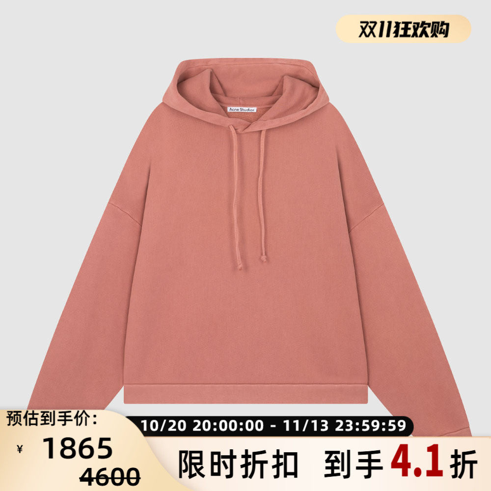 Acne Studios 春秋女士简约休闲加绒连帽衫卫衣银泰 301604