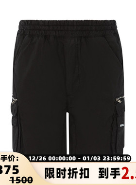 REPRESENT 春夏男士松紧腰口袋工装短裤休闲裤银泰