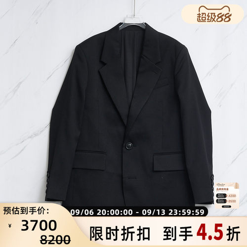 早秋款男士羊毛经典极简西服外套
