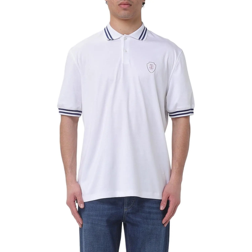 BC BRUNELLO CUCINELLI 26春夏男士短袖撞色条纹饰边Polo衫301574