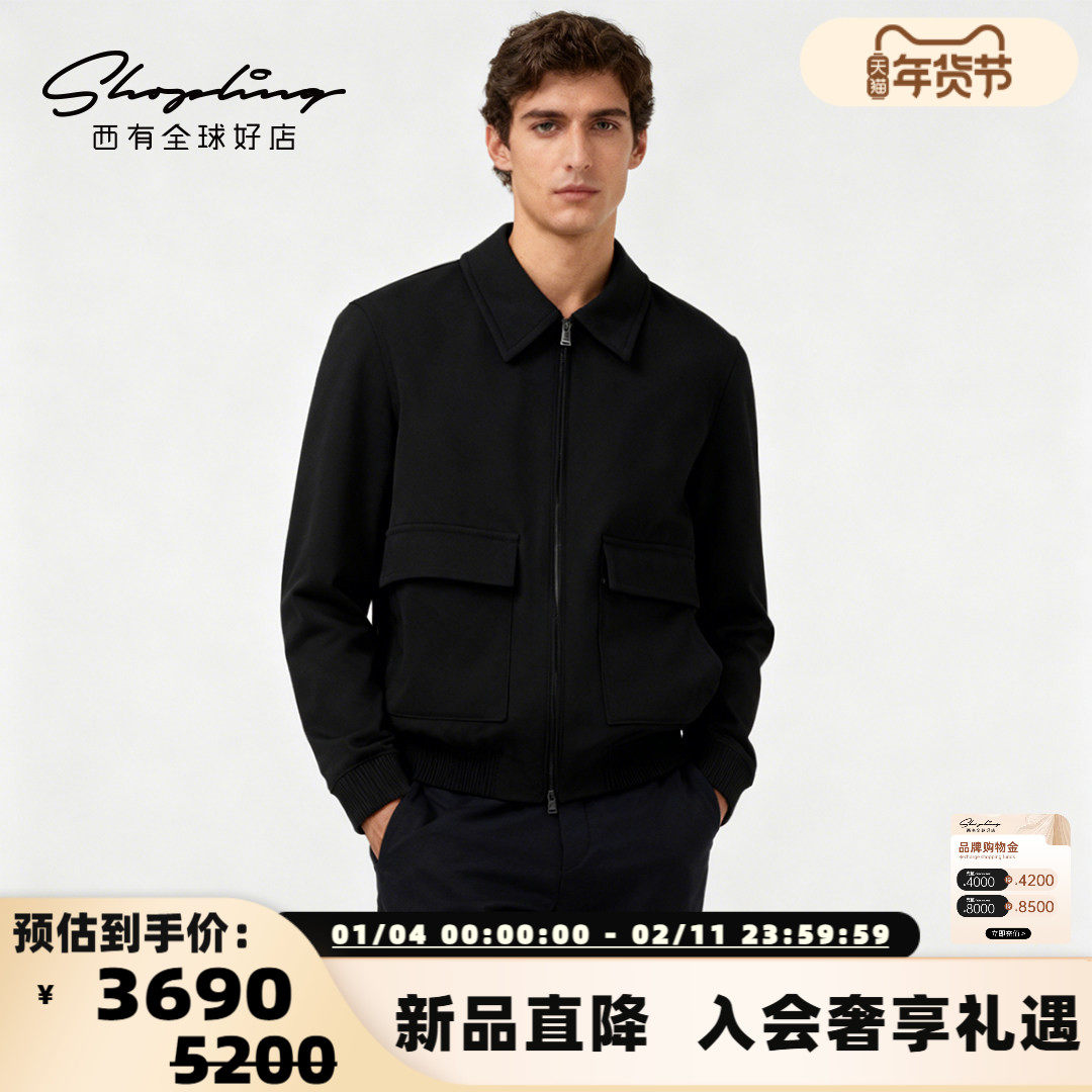 HUGO BOSS 25秋冬新款男士通勤休闲毛呢夹克外套银泰百货精品,男装,夹克,淘宝优惠券,粉丝福利购,淘宝优惠卷