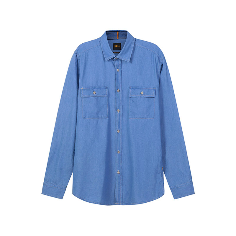 HugoBoss男士薄款长袖衬衫