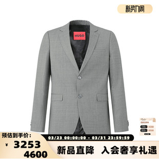 HUGO系列两粒单排扣西服银泰百货 男士 300095 Boss雨果博斯 Hugo