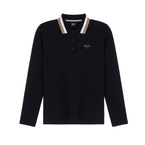 HUGO BOSS 女士商务通勤休闲宽松廓形长袖POLO衫 银泰百货 301574