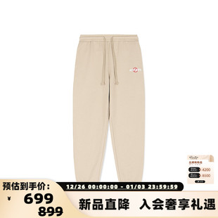 新款 银泰百货 男女款 休闲裤 301446 绣花logo束脚针织裤 VETEMENTS