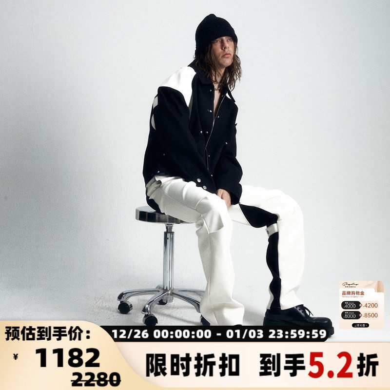 CEEC拼接假两件工装外套