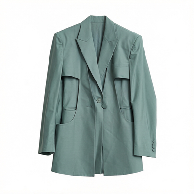 YCH女士时尚个性两件套西服女士夹克 银泰百货 301596