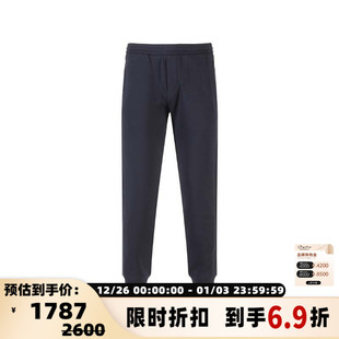 Armani阿玛尼EA男士 300095 刺绣标识饰带弹力合身束脚运动休闲卫裤