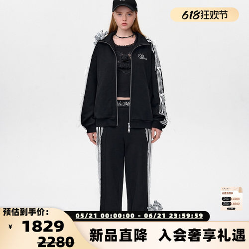 13 DE MARZO女士春夏新品休闲蕾丝贴布长袖外套 银泰百货 300178