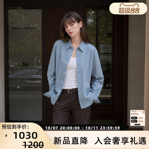 LOWCLASSIC女格纹衬衫