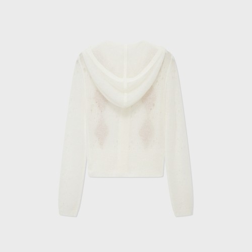 IMMI 女士马海毛菱格纹连帽羊毛开衫银泰百货 300124