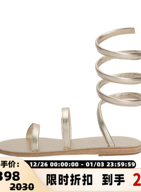 【折扣】ANCIENT GREEK SANDALS 春夏牛皮革环绕式罗马平底凉鞋