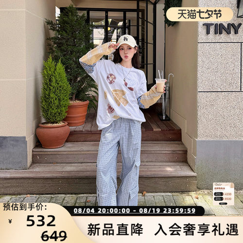 SOFITTE女格纹工装裤