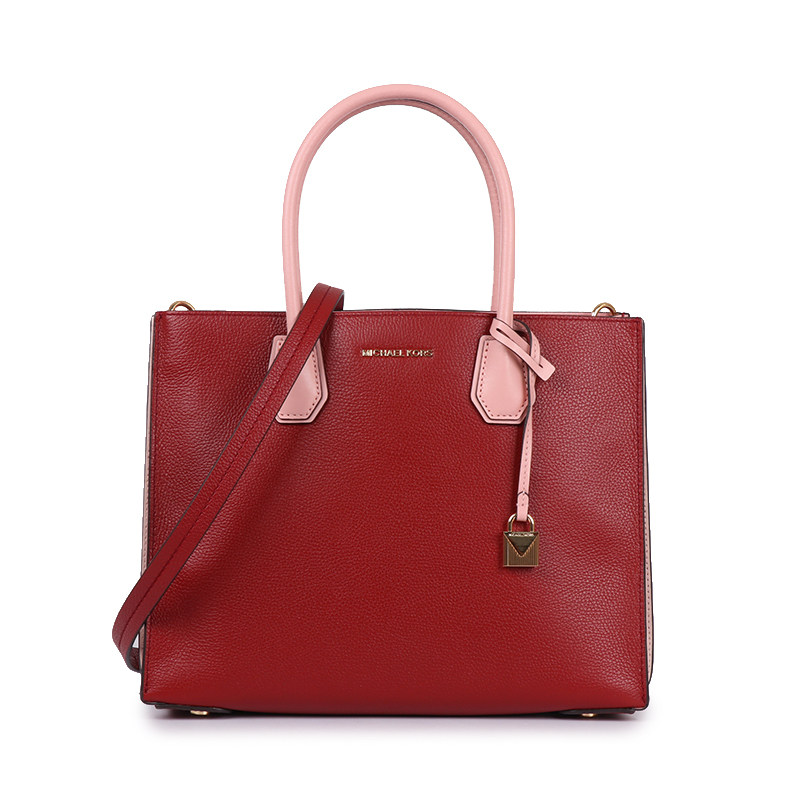 MICHAEL KORS MK女士MERCER系列枣红色大号托特包 300144