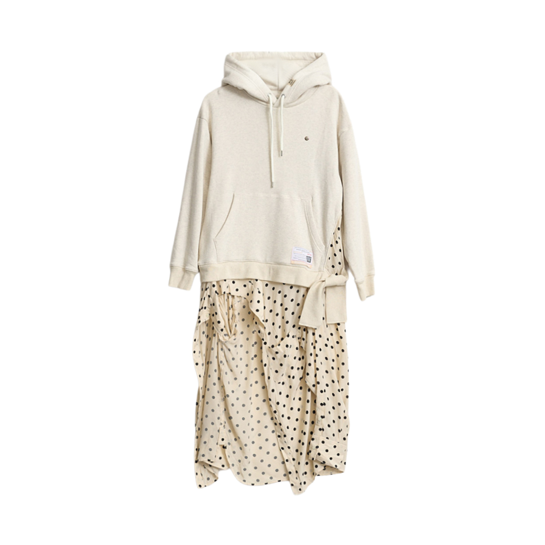 MIHARA YASUHIRO 秋冬优雅女士波点拼接连帽卫衣银泰百货 301596