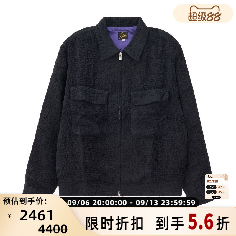 NEEDLES 男士黑色翻领夹克外套银泰百货精品 301574图片