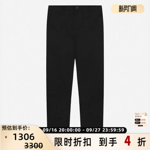 GIVENCHY 秋冬新品男士拉链通勤百搭直筒休闲裤银泰百货 301604