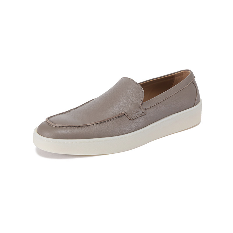 HugoBoss男士厚底乐福鞋皮鞋