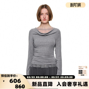 distance Perfect 新款 女士法式 301469 SHRO 假两件蕾丝上衣 ENRO