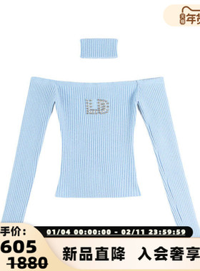 Le Depaysement 秋冬新款女士领套闪闪针织衫银泰百货精品 301601