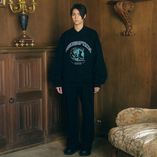 松紧腰宽松直筒折角卫裤 Redemption男女同款 301460 Last The