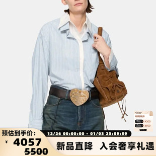 银泰百货 ACNE 衬衫 25秋冬女士细条纹假两件长袖 301574 STUDIOS