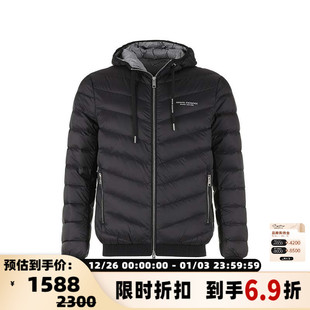 鸭绒连帽羽绒服夹克 男士 300095 Exchange阿玛尼 Armani