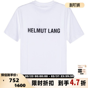 圆领T恤银泰百货 春夏女士字母印花短袖 301574 LANG HELMUT