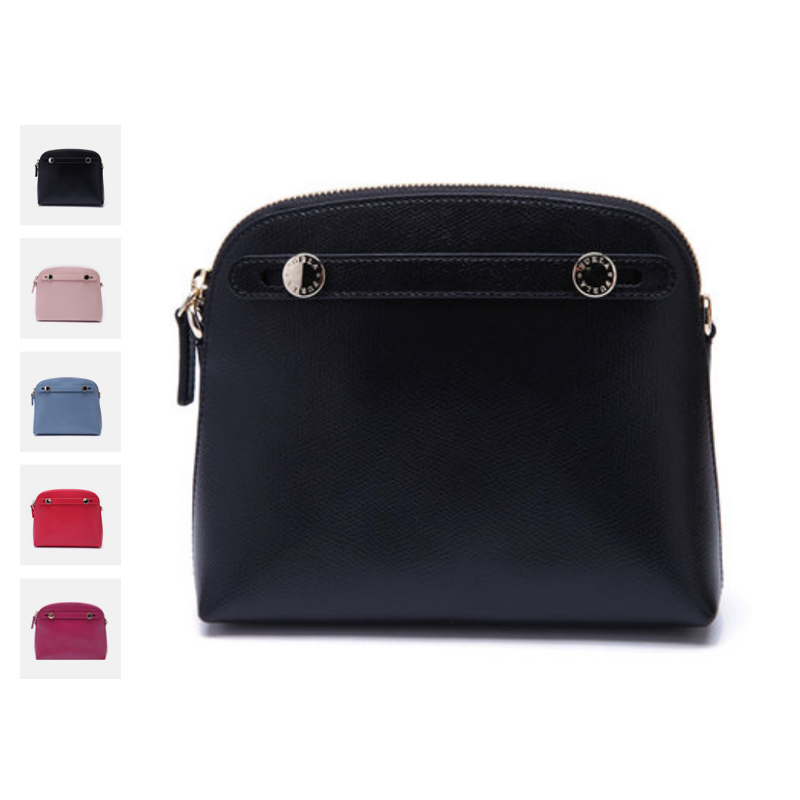 FURLA/ܽÀ »ÒºÖɫţƤ²ÄÖÊ´¿É«Å®Ê¿ÃÔÄãµ¥¼çб¿æ±´¿Ç°ü ÒøÌ©