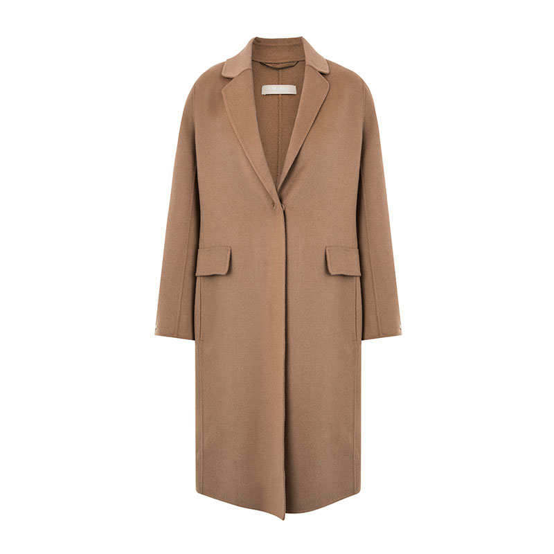S MAX MARA»ìºÏ²ÄÖÊÒ»Á£¿ÛÉè¼ÆÅ®Ê¿³¤¿î´óÒÂ