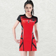 韩国定制连衣裙网排服 儿童全英赛亲子时尚 羽毛球套装 男运动女新款