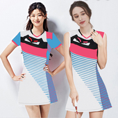 套装 羽毛球服女速干透气尤运动新款 尼克斯2025韩国连衣裙秋冬短袖