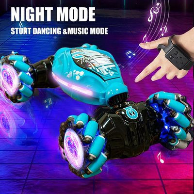 手势感应扭变车灯光音乐特技攀爬车玩具Remote control stunt car