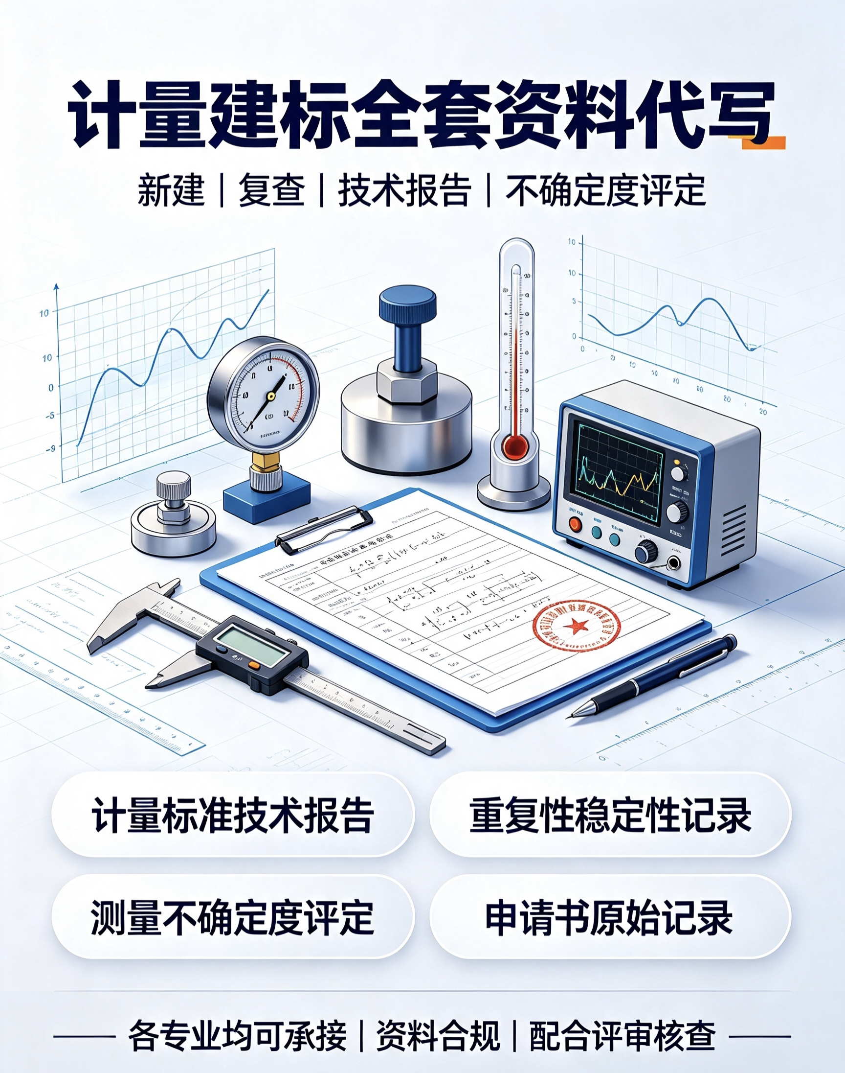 全专业计量建标资料代写 技术报设计素材/源文件