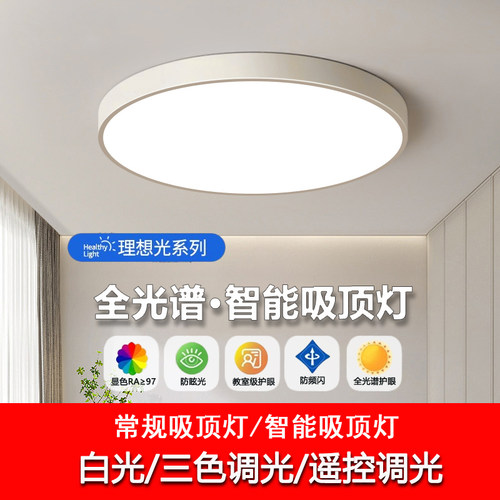 led现代简约客厅智能吸顶灯