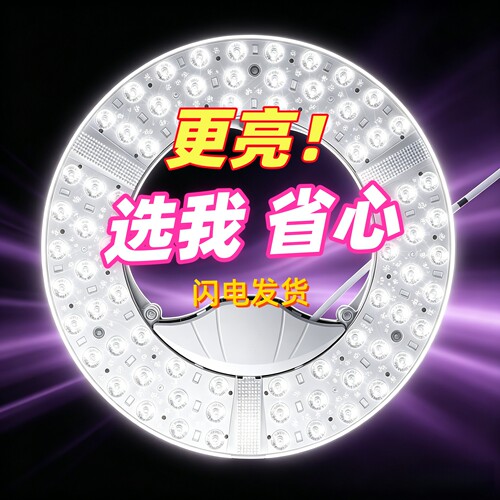免打孔免改线吸顶灯替换灯芯