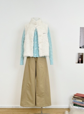 M.Y原创设计 美式复古直筒工装裤女宽松拖地裤百搭休闲降落伞裤女