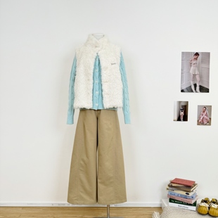 M.Y原创设计 美式复古直筒工装裤女宽松拖地裤百搭休闲降落伞裤女