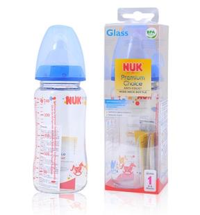 婴儿奶瓶 240ml 新生儿玻璃奶瓶120Ml NUK宽口玻璃奶瓶 包邮