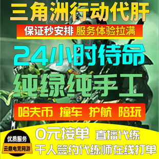 三角洲行动纯绿绝密护航陪玩代练代肝哈夫币撞车特色趣味赌红单