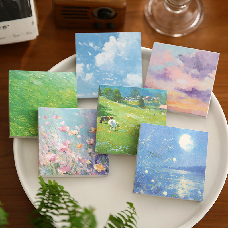 自然之诗油画风景便签