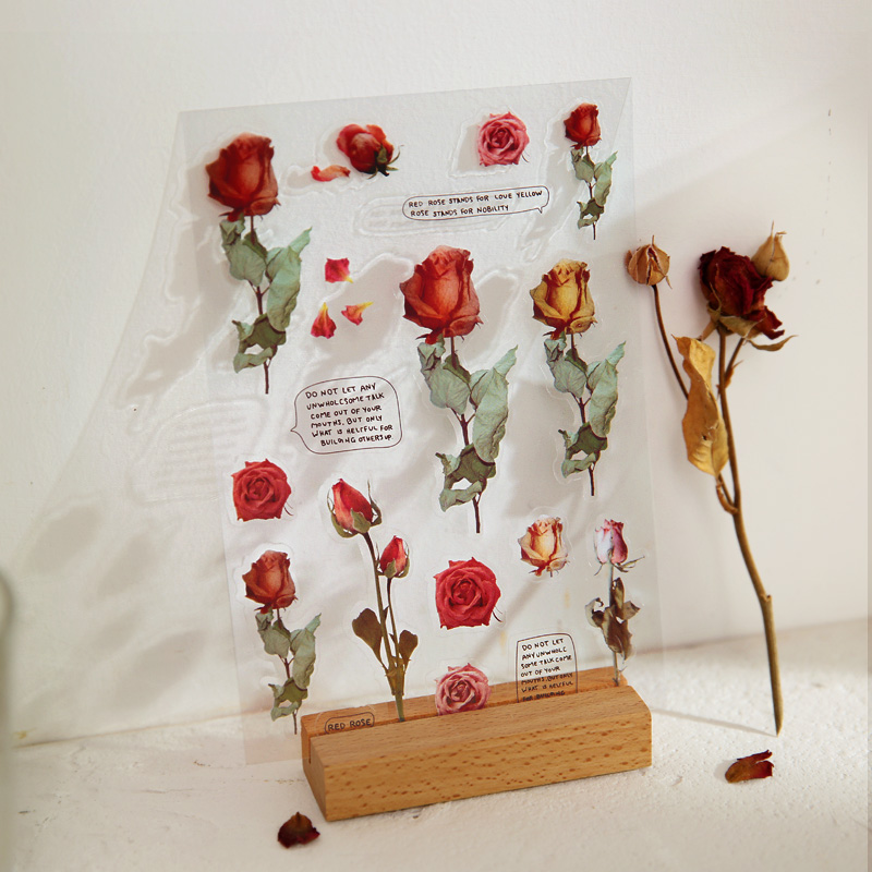 小日子 PET平张贴纸 花卉系列植物小清新手帐装饰基础素材DIY贴画,文具电教/文化用品/商务用品,贴纸/立体贴纸,淘宝优惠券,粉丝福利购,淘宝优惠卷