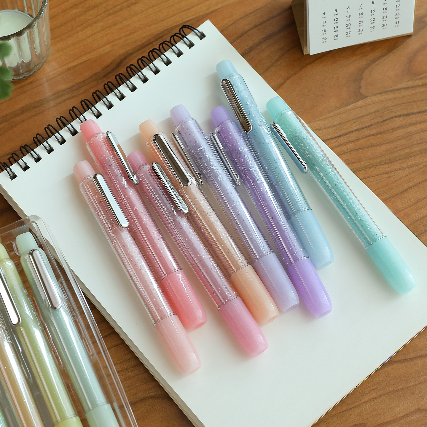 ins细闪香水荧光笔闪光记号