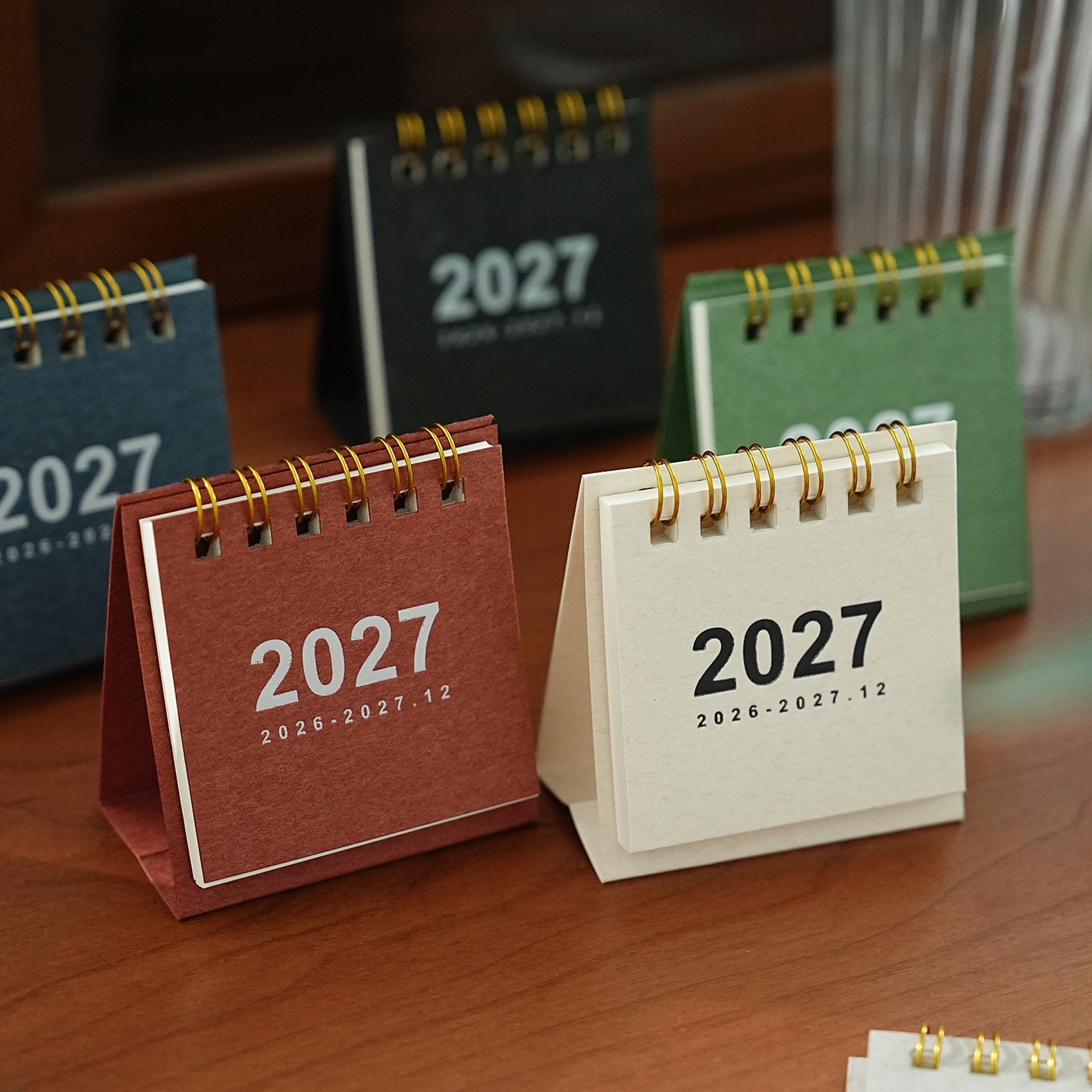2027年无印风简约迷你2026小日历