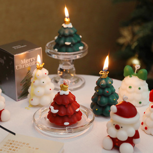 小日子不翻篇 ins圣诞节礼物香薰蜡烛氛围感摆件平安夜圣诞树浪漫