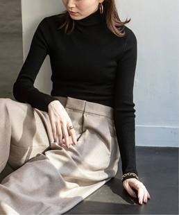 百搭NOBLE 高领套头针织打底衫 日单2025秋冬新品 纯羊毛高弹力修身