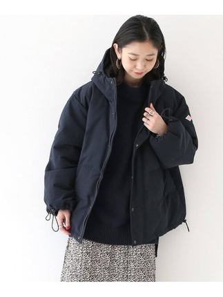 日单 2025年冬新品宽松连帽百搭休闲加厚连帽保暖羽绒服BEAMS联名