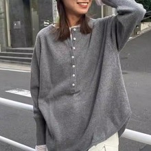 日单 2025秋季新品JOURNAL STANDARD羊毛圆领复古长袖套头针织衫